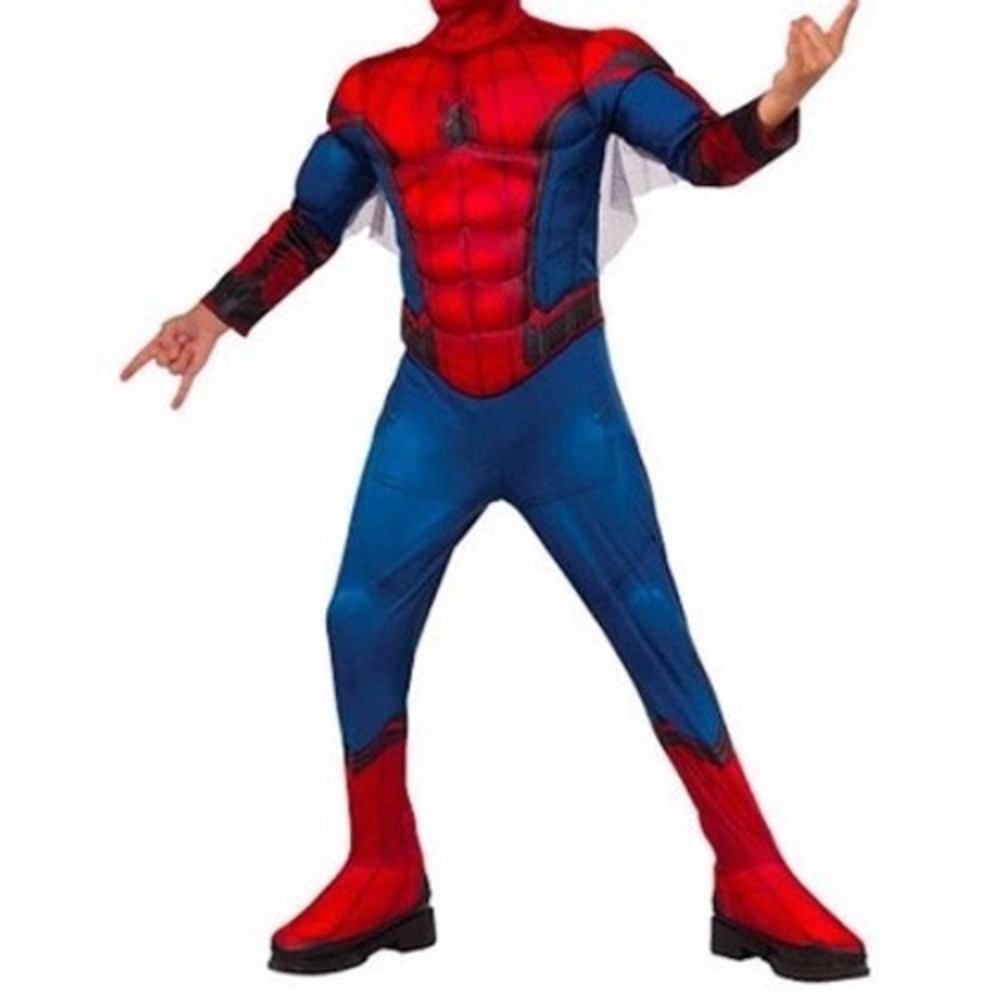 Marvel Spider-Man Homecoming Padded Muscle Chest Costume Jumpsuit Mens Large